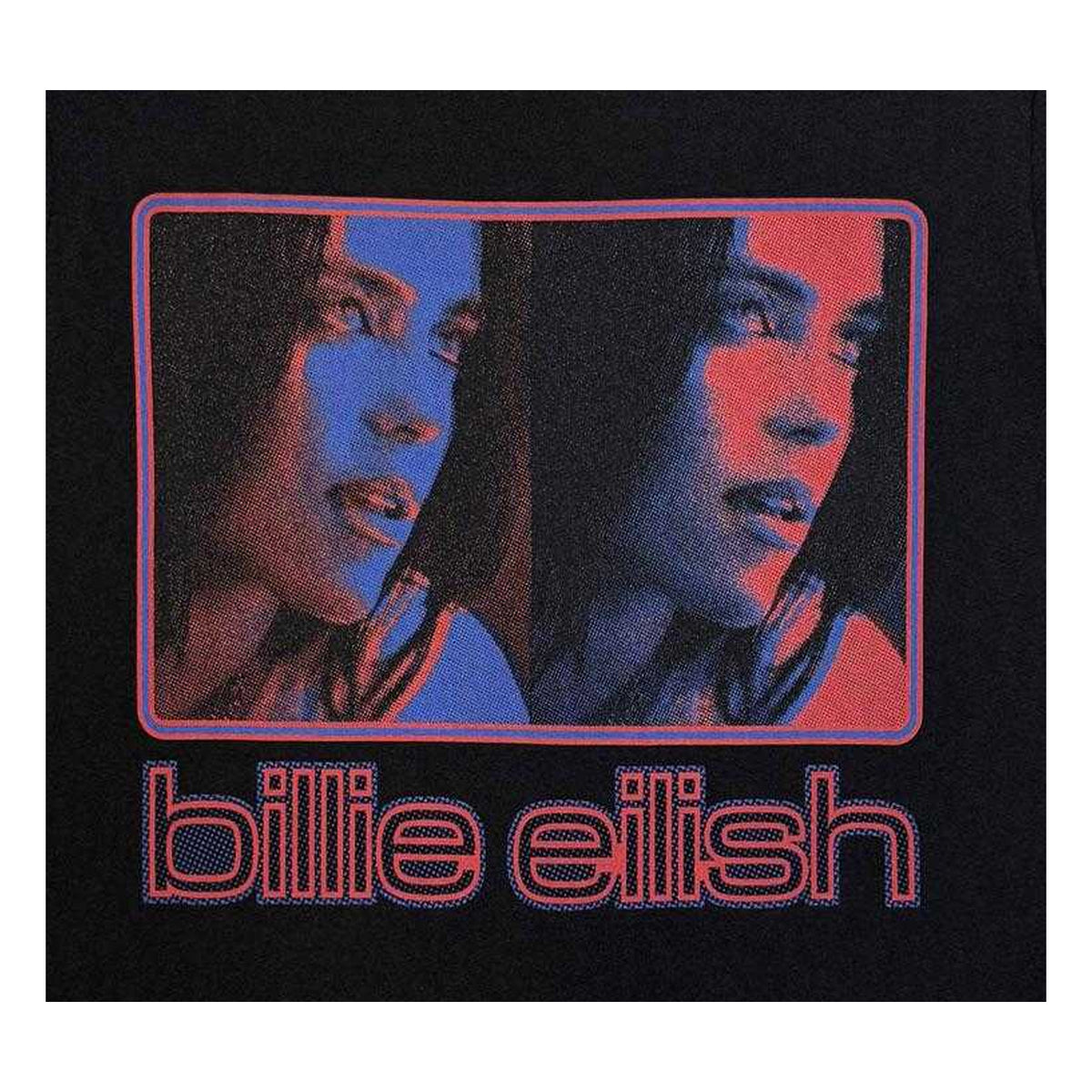 White - Side - Billie Eilish Unisex Adult Inverted Photo Print T-Shirt
