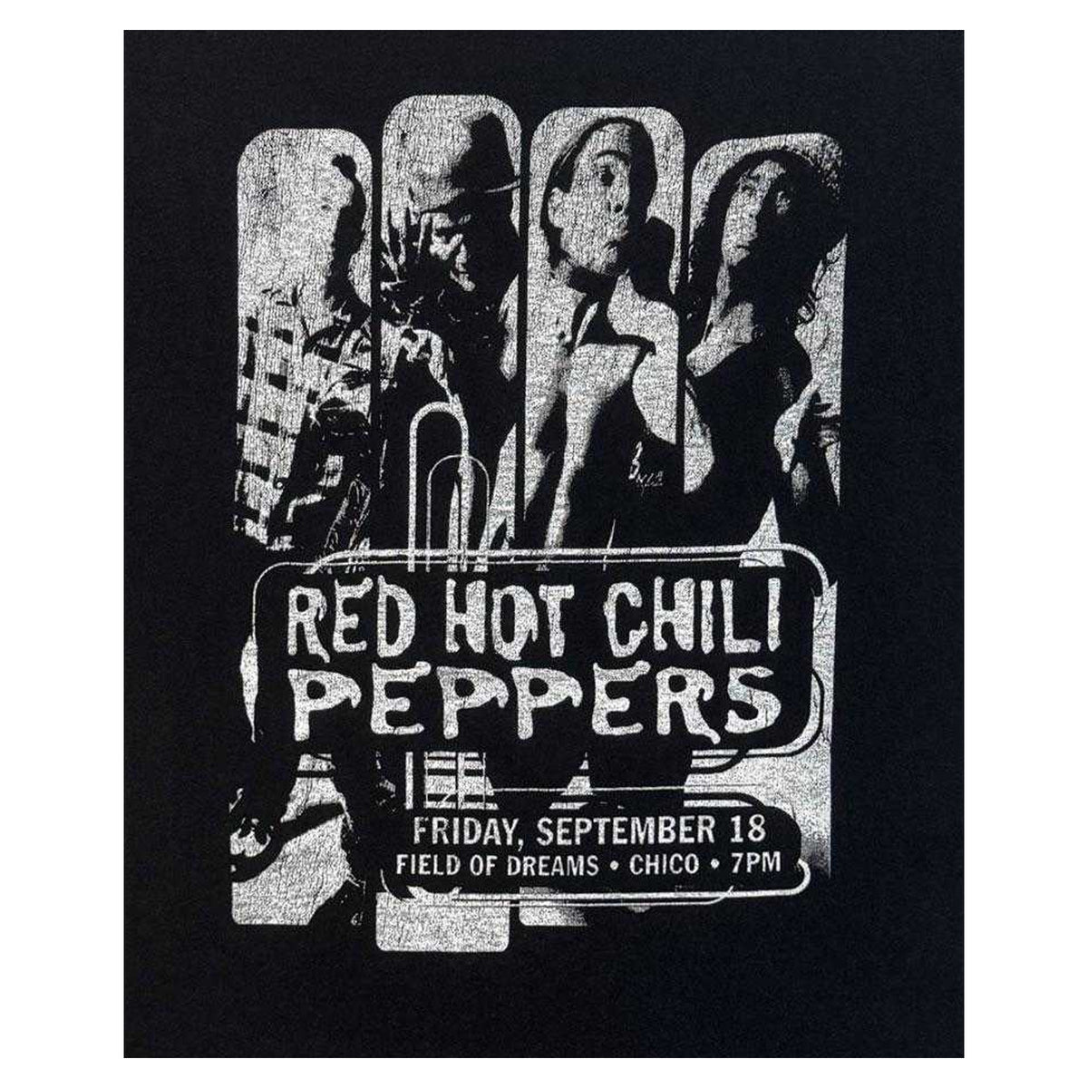 Black - Side - Red Hot Chili Peppers Unisex Adult Field Of Dreams Flyer T-Shirt