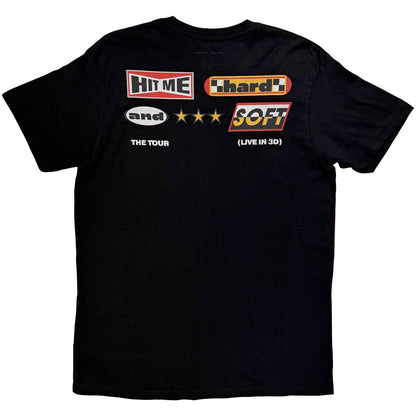 Black - Back - Billie Eilish Unisex Adult Racer Back Print T-Shirt