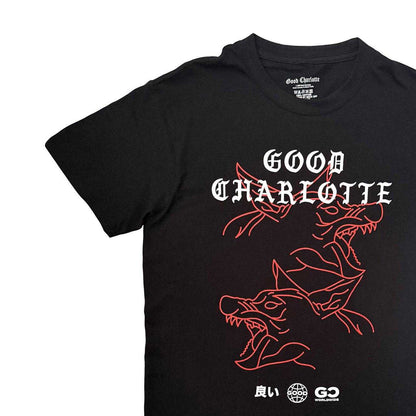 Black - Side - Good Charlotte Unisex Adult Stray Dogs T-Shirt