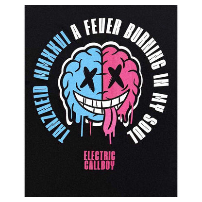 Black - Side - Electric Callboy Unisex Adult Tanzneid Soul Brain Back Print T-Shirt