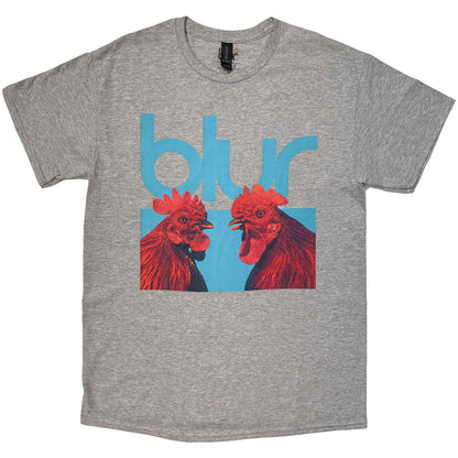 Grey - Front - Blur Unisex Adult Hens Teeth T-Shirt