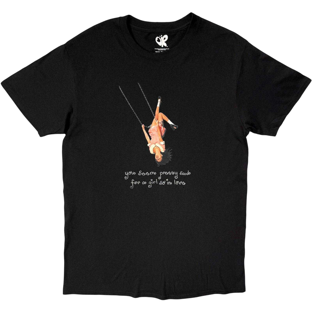 Black - Front - Olivia Rodrigo Unisex Adult Girl So In Love T-Shirt