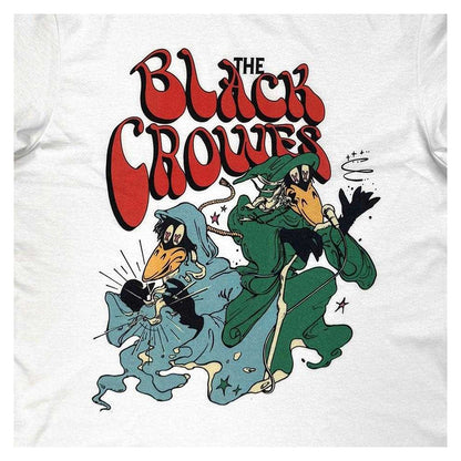 White - Side - The Black Crowes Unisex Adult Cloak Logo T-Shirt