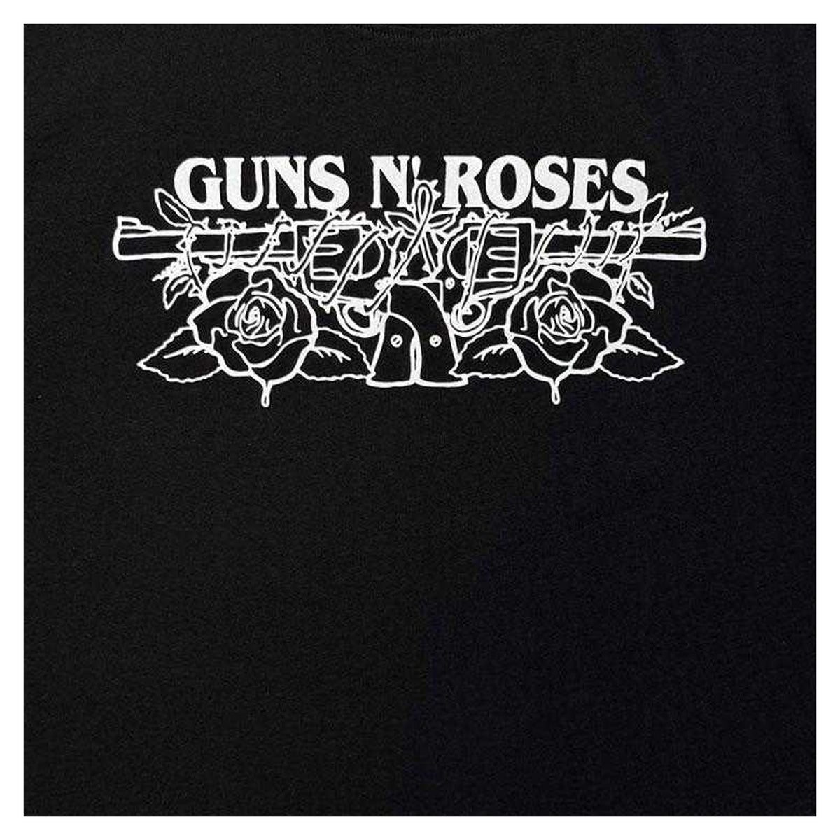 Black - Side - Guns N Roses Unisex Adult Mono Logo T-Shirt