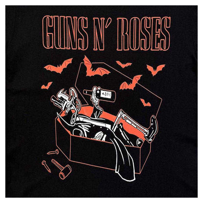 Black - Side - Guns N Roses Unisex Adult Coffin Logo T-Shirt