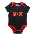 Black - Front - AC-DC Baby Horns Babygrow
