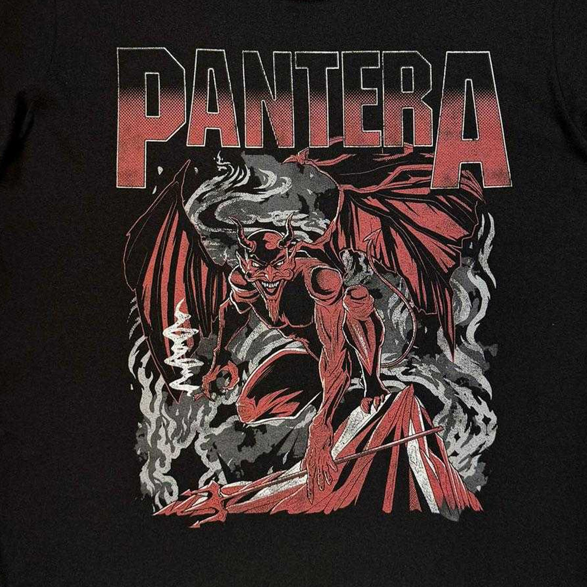 Black - Side - Pantera Unisex Adult Devil T-Shirt
