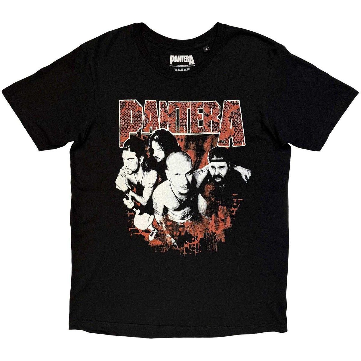Black - Front - Pantera Unisex Adult Cowboys From Hell Snake Back Print T-Shirt