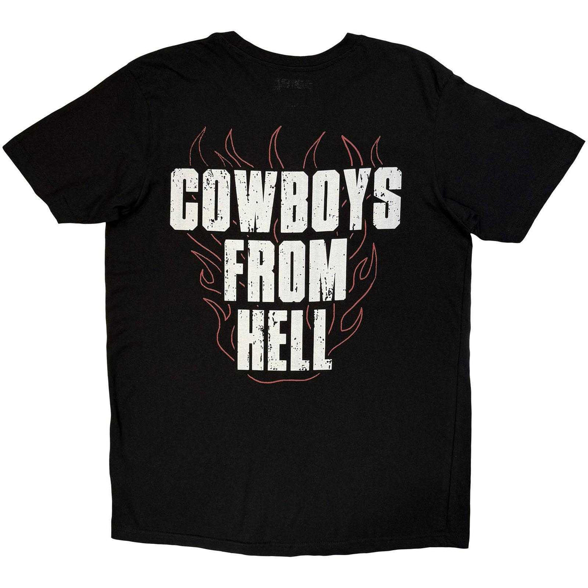 Black - Back - Pantera Unisex Adult Cowboys From Hell Flames Back Print T-Shirt