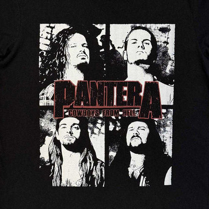 Black - Side - Pantera Unisex Adult Cowboys From Hell Flames Back Print T-Shirt
