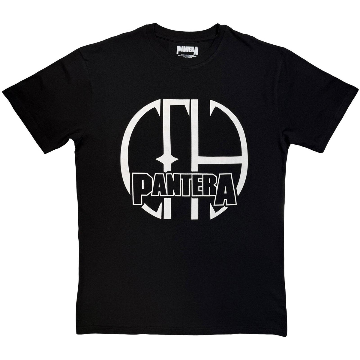 Black - Front - Pantera Unisex Adult CFH Mono Logo T-Shirt