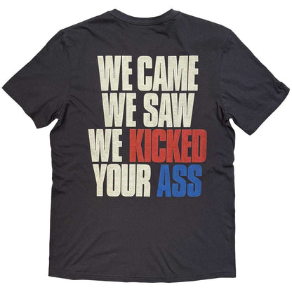 Charcoal Grey - Back - Bon Jovi Unisex Adult Kicked Ass Back Print T-Shirt