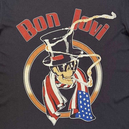 Charcoal Grey - Side - Bon Jovi Unisex Adult Kicked Ass Back Print T-Shirt