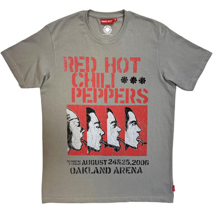 Grey - Front - Red Hot Chili Peppers Unisex Adult Unplugged Oakland Arena T-Shirt