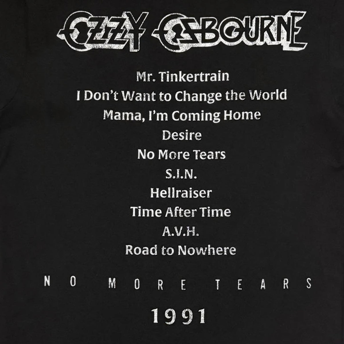 Black - Lifestyle - Ozzy Osbourne Unisex Adult No More Tears Back Print T-Shirt