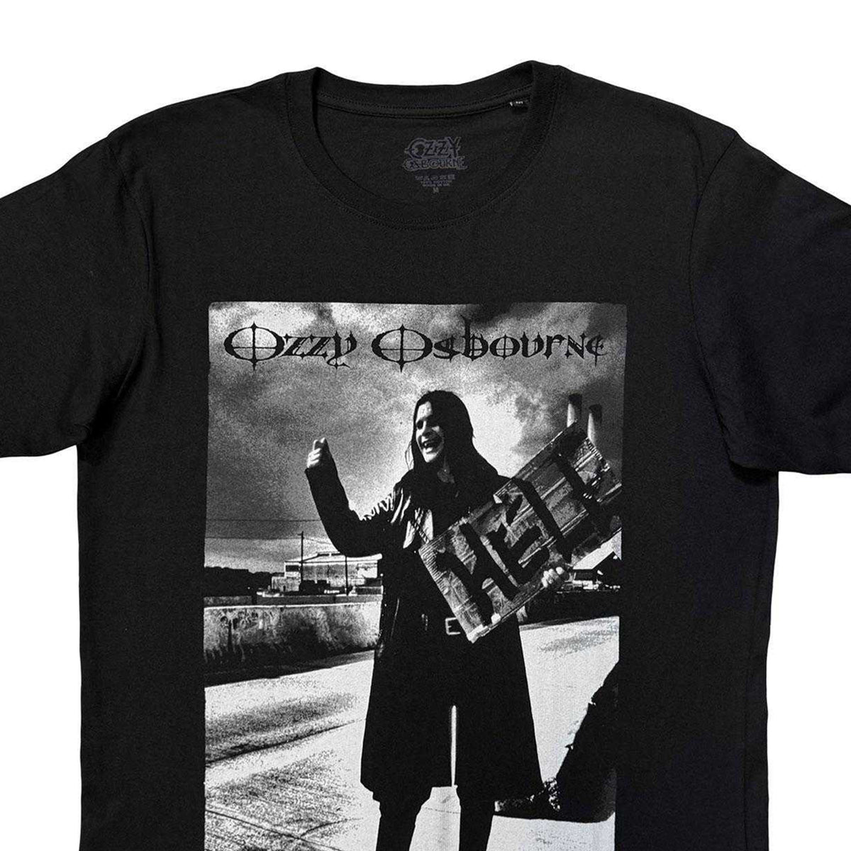 Black - Side - Ozzy Osbourne Unisex Adult Hell Photo Print T-Shirt