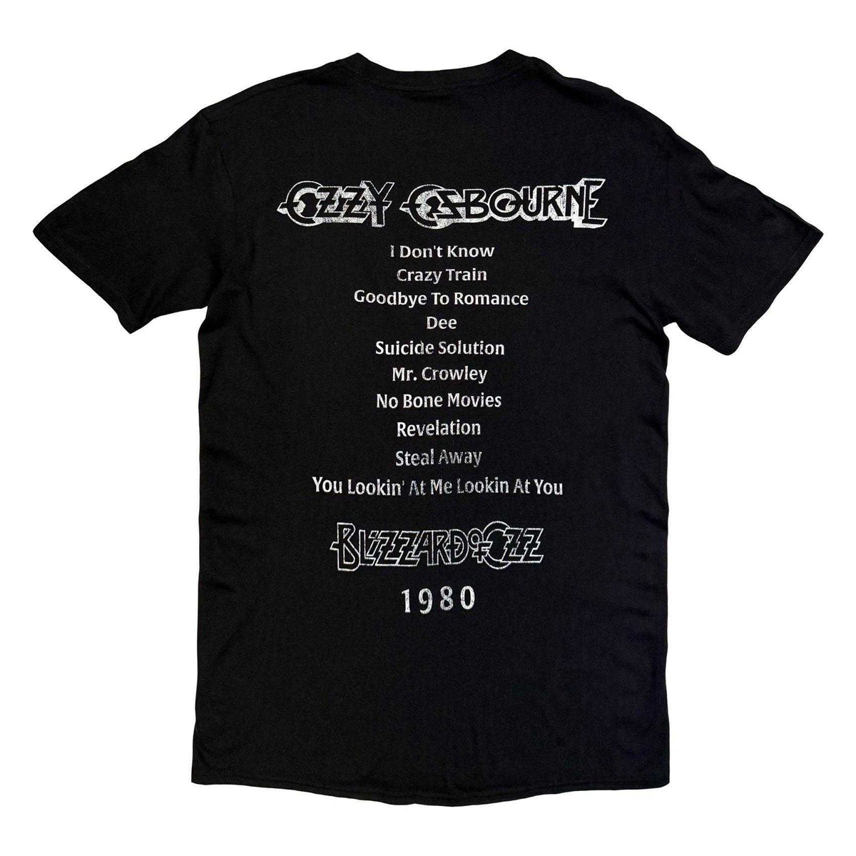 Black - Back - Ozzy Osbourne Unisex Adult Blizzard Of Ozz Back Print T-Shirt