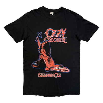 Black - Front - Ozzy Osbourne Unisex Adult Blizzard Of Ozz Back Print T-Shirt