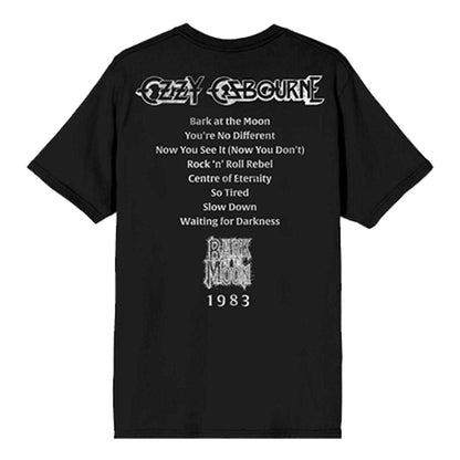 Black - Back - Ozzy Osbourne Unisex Adult Bark At The Moon Back Print T-Shirt