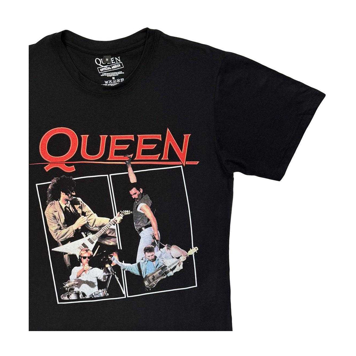 Black - Side - Queen Unisex Adult Poster Carbon T-Shirt