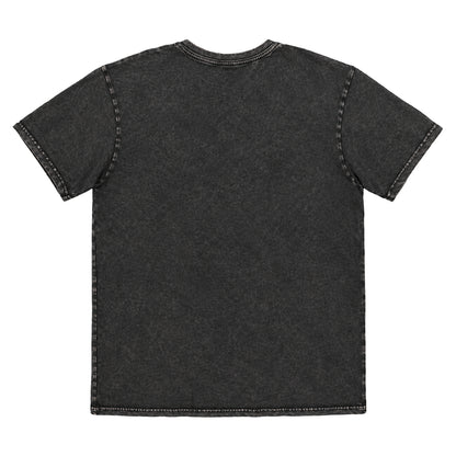 Charcoal Grey - Back - Queen Unisex Adult Crest Stone Wash T-Shirt