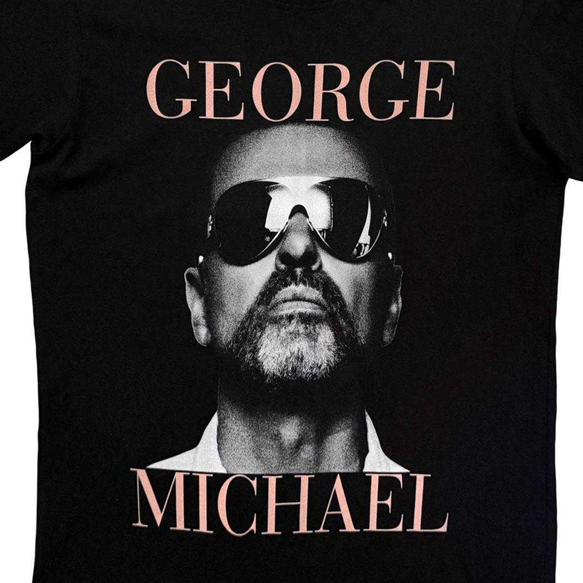 Black - Side - George Michael Unisex Adult Printed T-Shirt