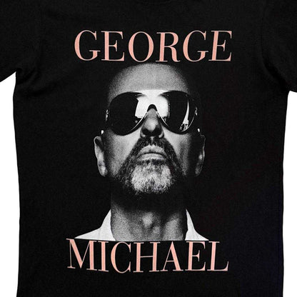 Black - Side - George Michael Unisex Adult Printed T-Shirt