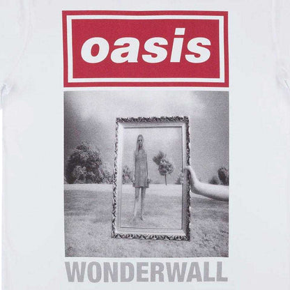 White - Side - Oasis Unisex Adult Wonderwall Cover T-Shirt