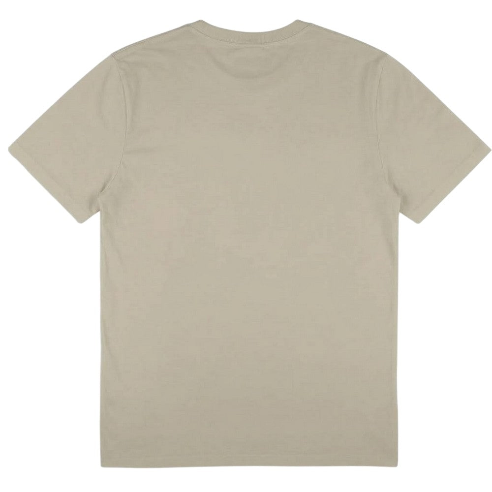 Stone Grey - Back - Oasis Unisex Adult Threaded Logo T-Shirt