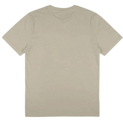Stone Grey - Back - Oasis Unisex Adult Threaded Logo T-Shirt