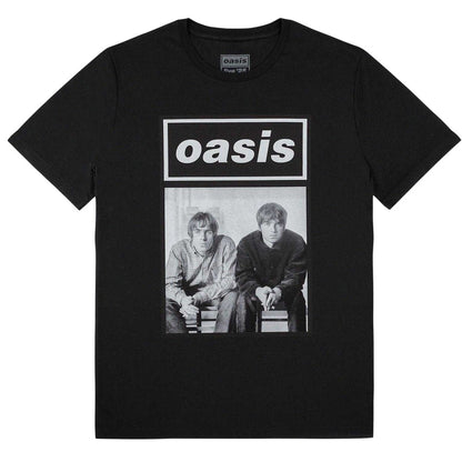 Black - Front - Oasis Unisex Adult Wonderwall Live 25 World Tour Back Print Regular T-Shirt
