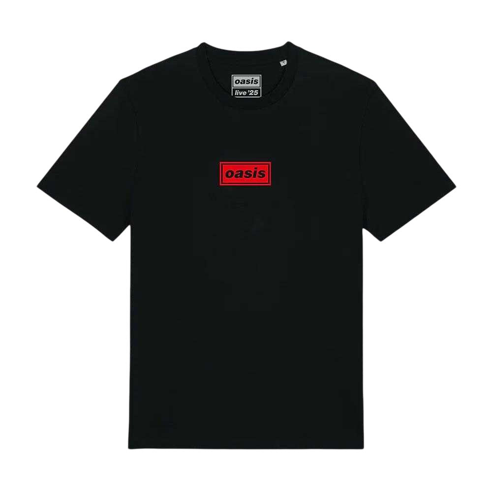 Black - Front - Oasis Unisex Adult Live ´25 Toronto Half Face Back Print T-Shirt