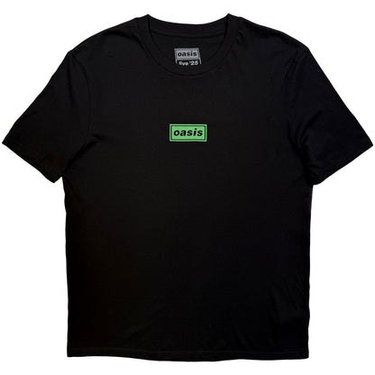 Black - Front - Oasis Unisex Adult Half Face Back Print T-Shirt