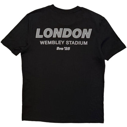 Black - Back - Oasis Unisex Adult London City Pop Up Back Print T-Shirt