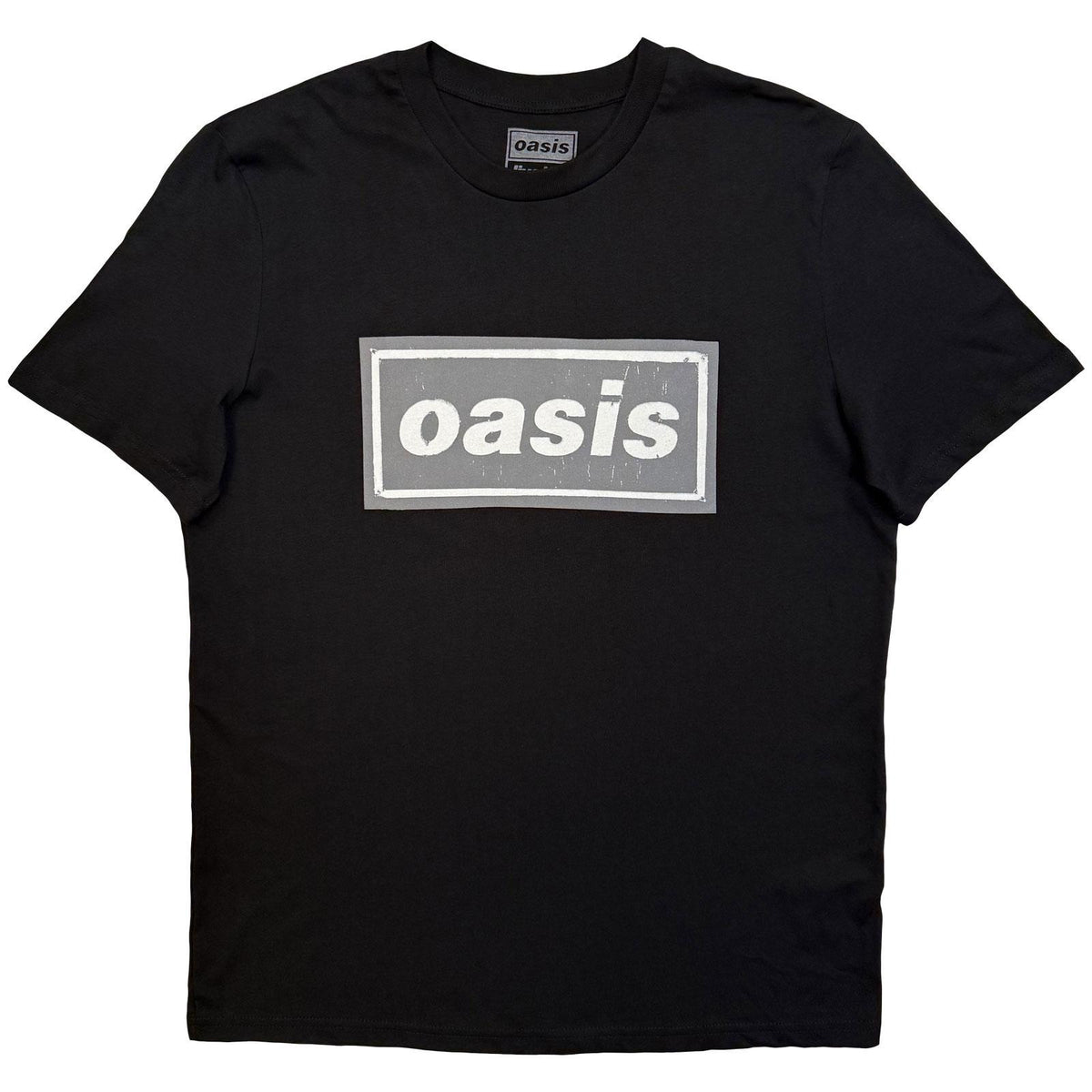 Black - Front - Oasis Unisex Adult London City Pop Up Back Print T-Shirt