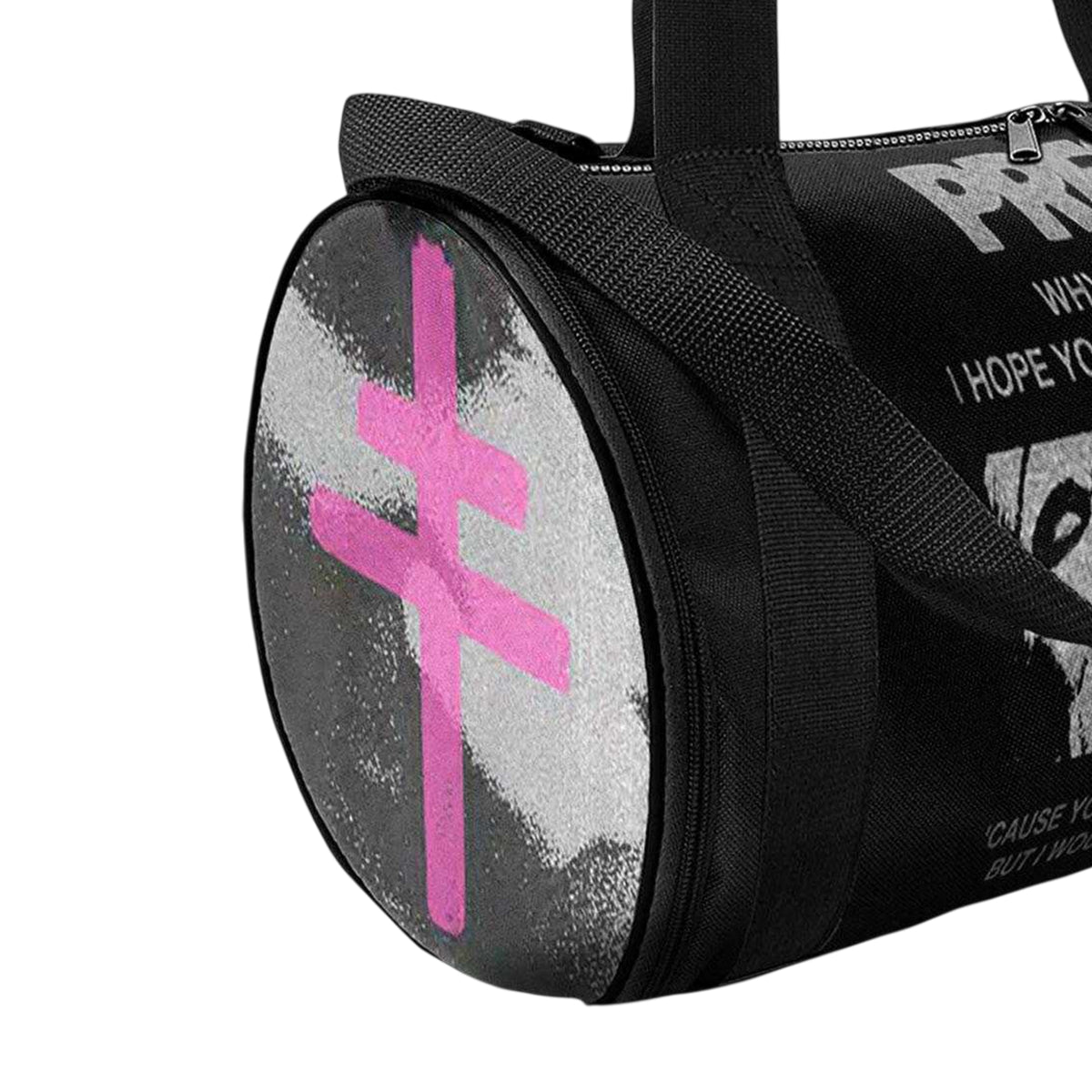 Black - Side - President Conclave All-Over Print Duffle Bag