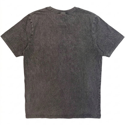 Charcoal Grey - Back - The Beatles Unisex Adult Submarine Stone Wash Logo T-Shirt