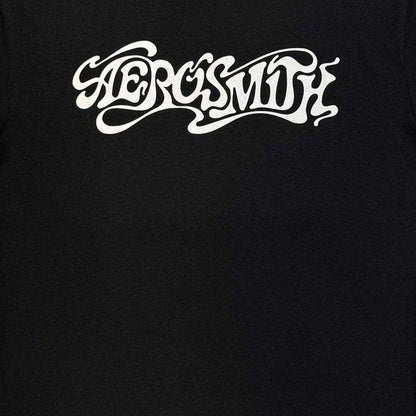 Black - Side - Aerosmith Unisex Adult Mono Logo T-Shirt
