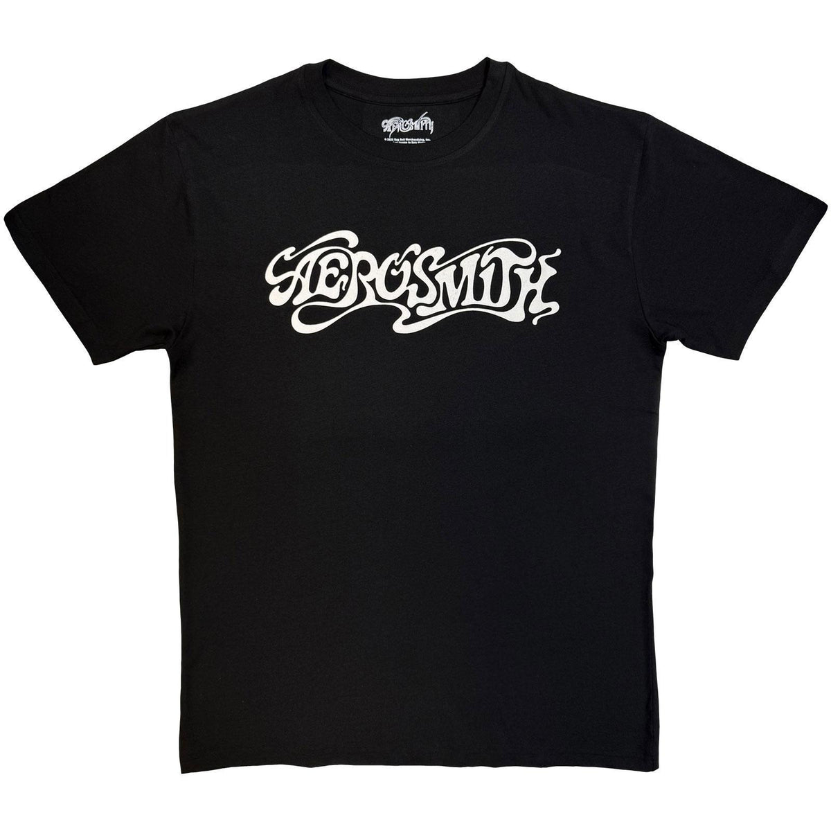 Black - Front - Aerosmith Unisex Adult Mono Logo T-Shirt