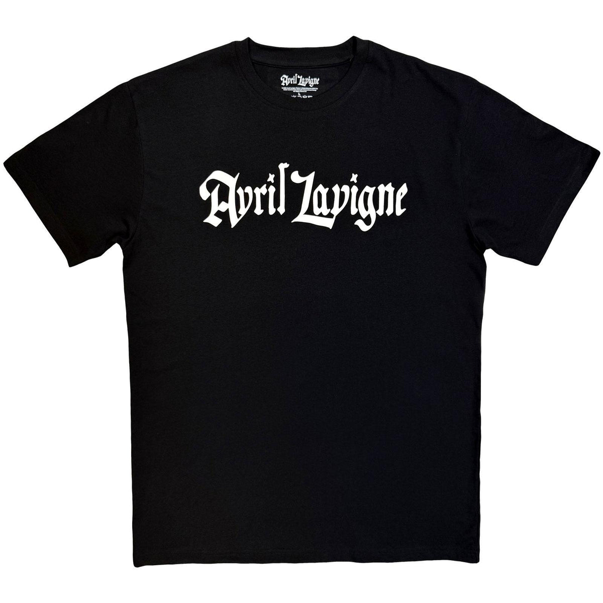 Black - Front - Avril Lavigne Unisex Adult Mono Logo T-Shirt