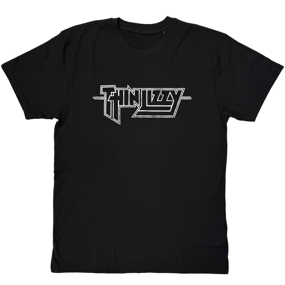 Black - Front - Thin Lizzy Unisex Adult Mono Logo T-Shirt