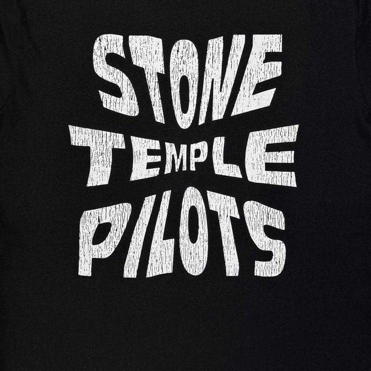 Black - Side - Stone Temple Pilots Unisex Adult Mono Logo T-Shirt