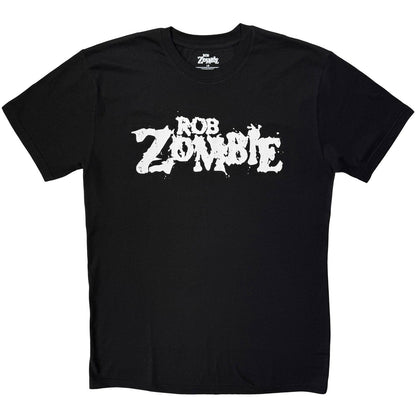 Black - Front - Rob Zombie Unisex Adult Mono Logo Regular T-Shirt