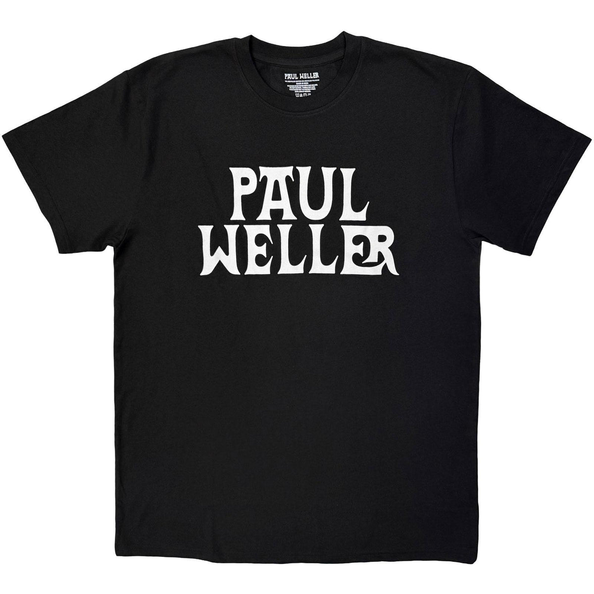 Black - Front - Paul Weller Unisex Adult Mono Logo T-Shirt
