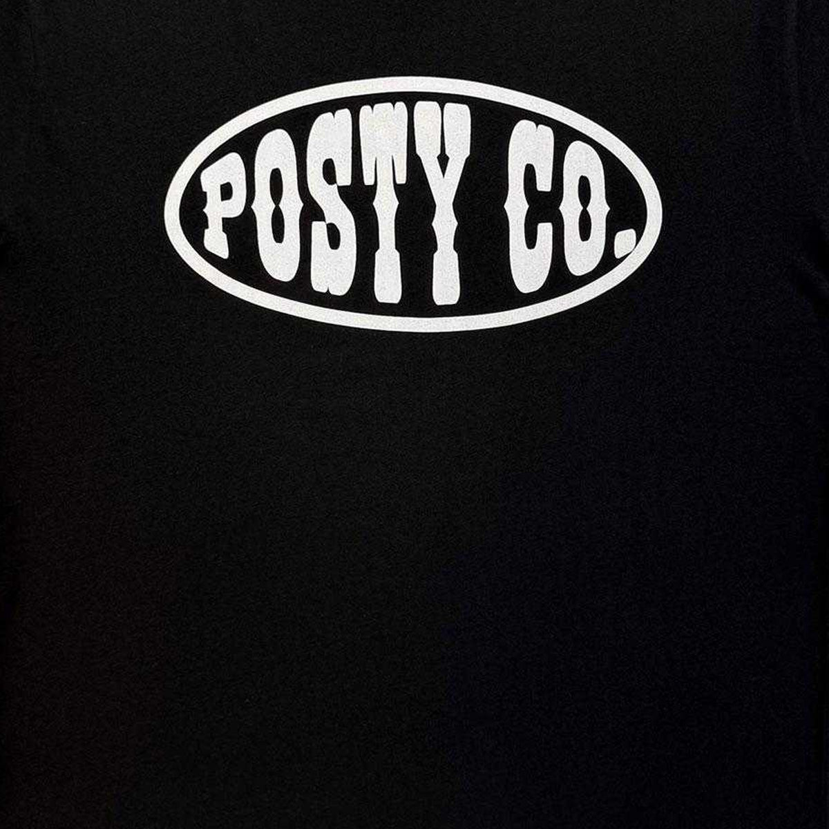 Black - Side - Post Malone Unisex Adult Mono Logo T-Shirt