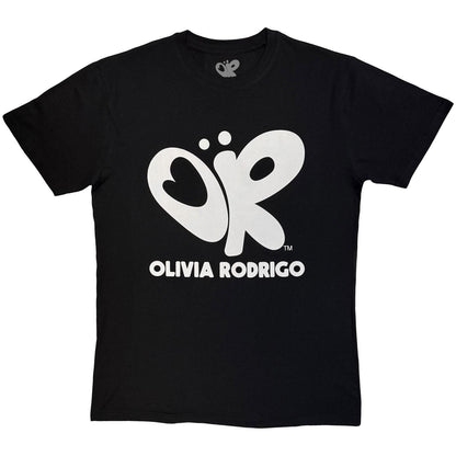 Black - Front - Olivia Rodrigo Unisex Adult Mono Logo T-Shirt