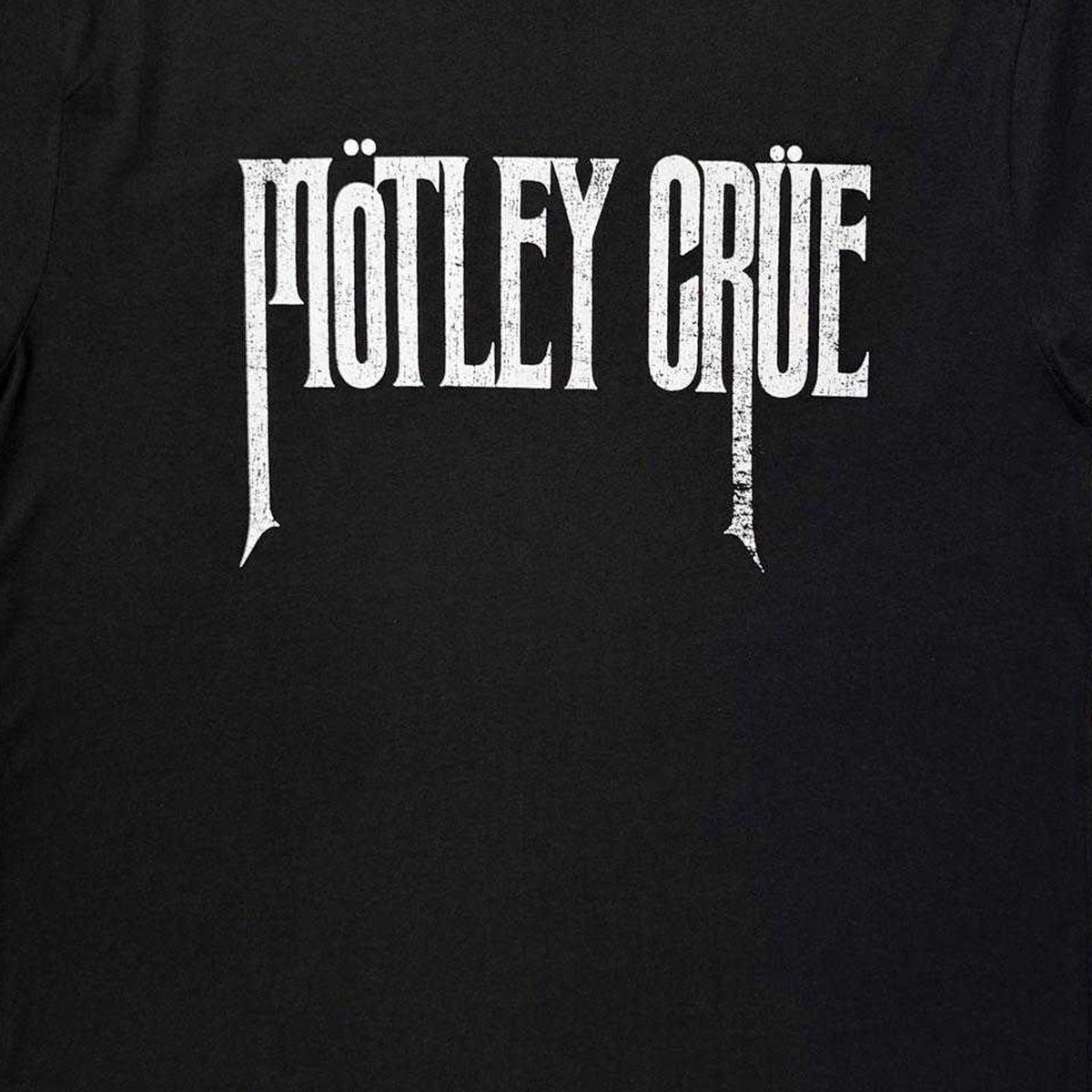 Black - Side - Motley Crue Unisex Adult Mono Logo T-Shirt