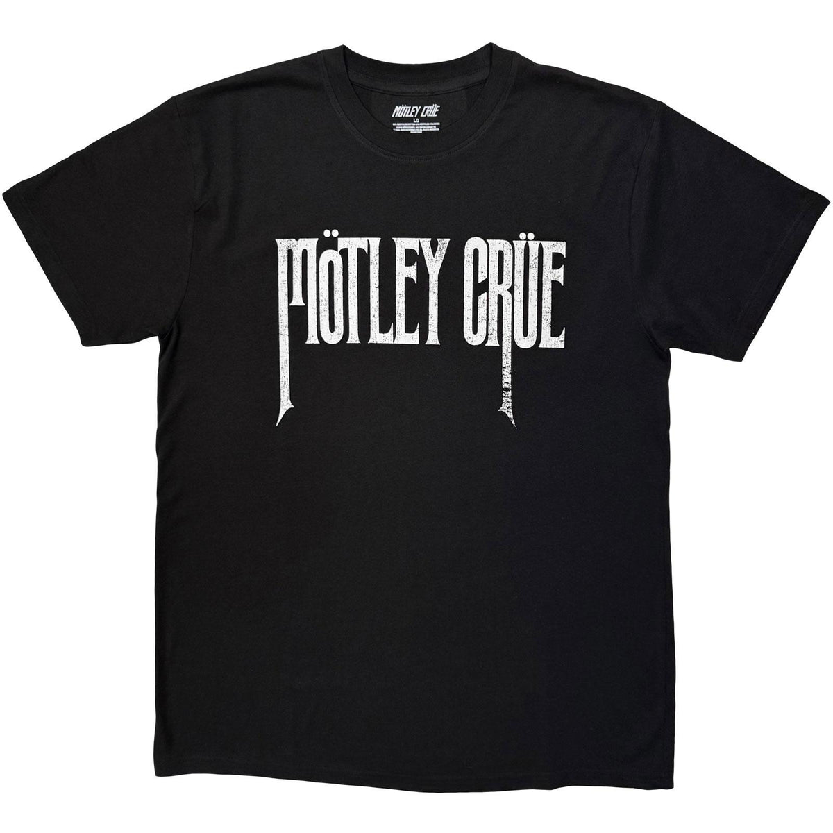 Black - Front - Motley Crue Unisex Adult Mono Logo T-Shirt