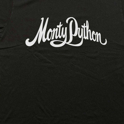 Black - Side - Monty Python Unisex Adult Mono Logo T-Shirt